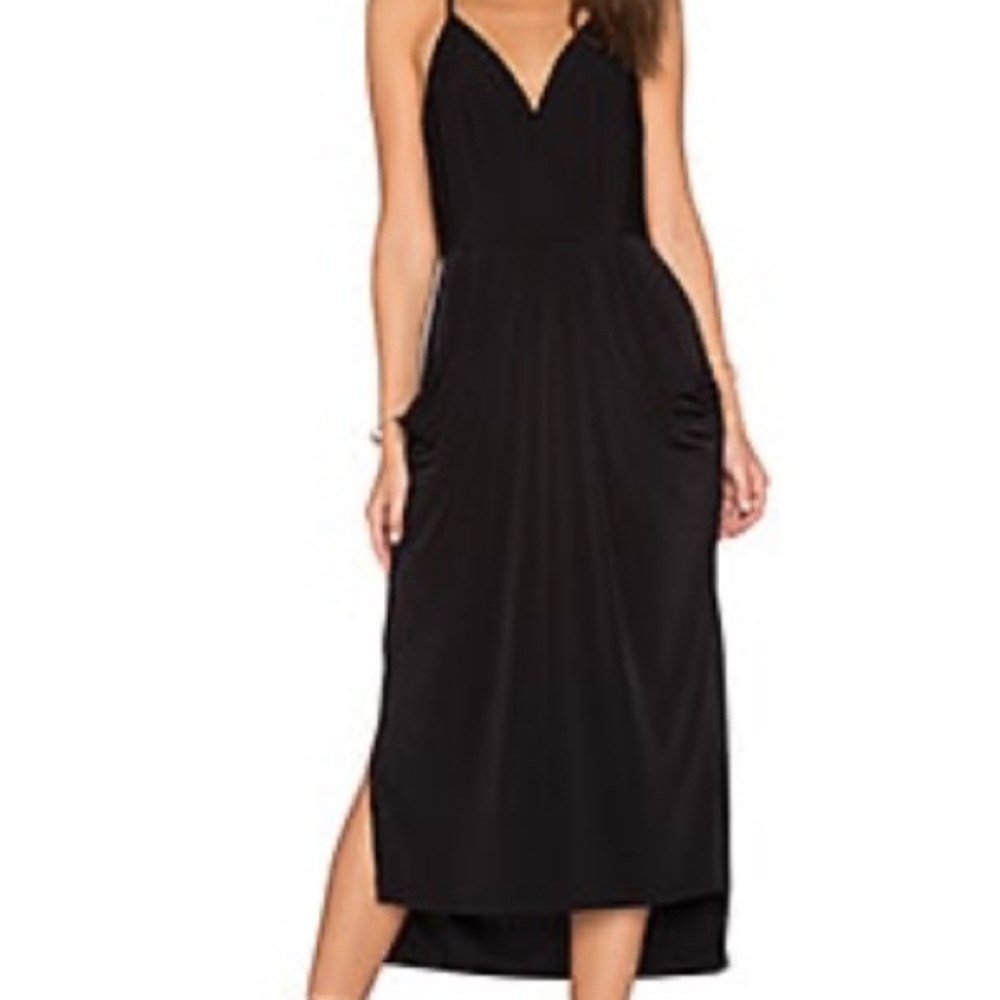 Crossover midi dress
